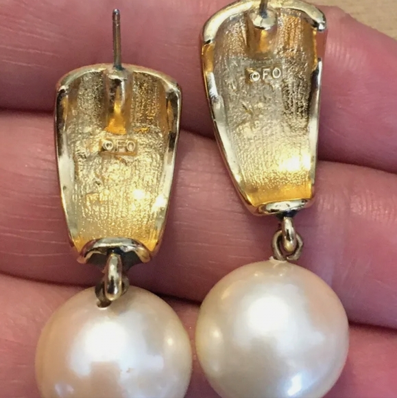 Vintage Fernando Originals Pierced Earrings - Picture 3 of 5